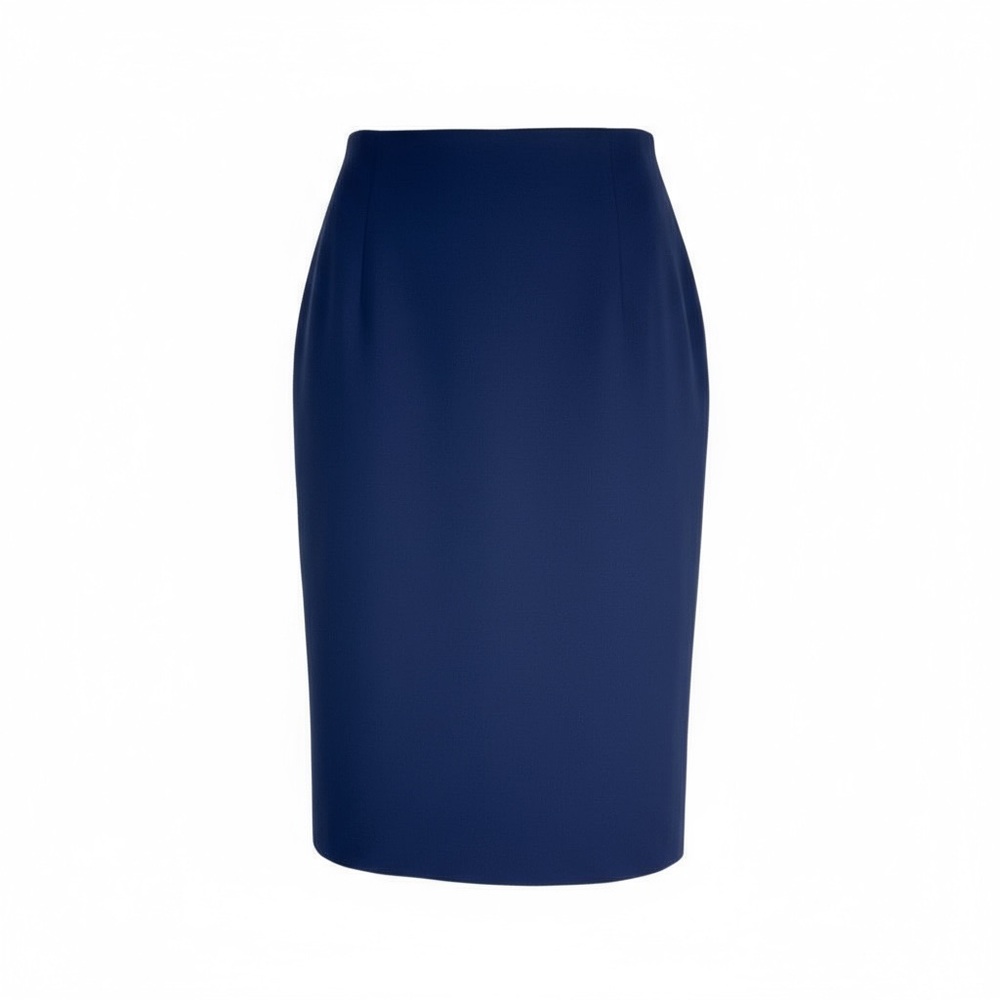 Express No. 2 Pencil Skirt Sofia Crepe Navy Blue Sz. 12, Women’s Regular - Picture 2 of 4